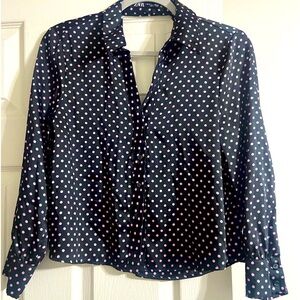 Zara Polkadot Blouse. Size Small